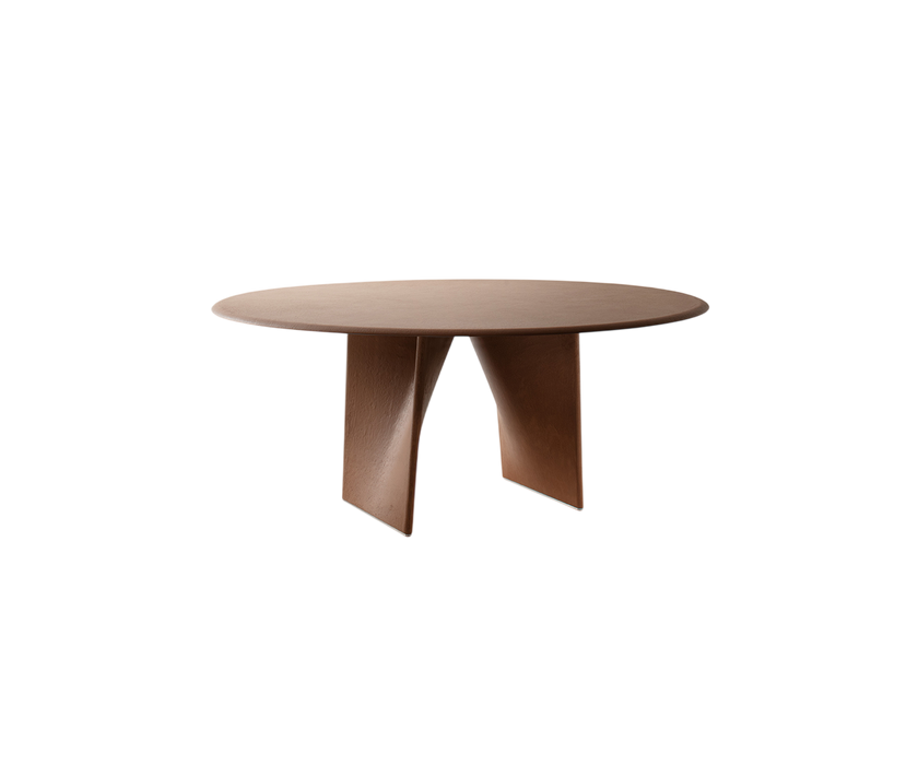 Lambda Dining Table with sculptural folded base and elegant contemporary finishes by Rimadesio | Casa Design Group