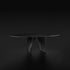 Lambda Dining Table with sculptural folded base and elegant contemporary finishes by Rimadesio | Casa Design Group