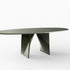 Lambda Dining Table with sculptural folded base and elegant contemporary finishes by Rimadesio | Casa Design Group