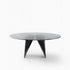 Lambda Dining Table with sculptural folded base and elegant contemporary finishes by Rimadesio | Casa Design Group