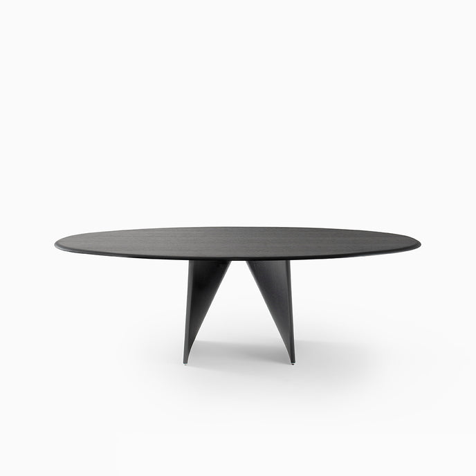 Lambda Dining Table with sculptural folded base and elegant contemporary finishes by Rimadesio | Casa Design Group