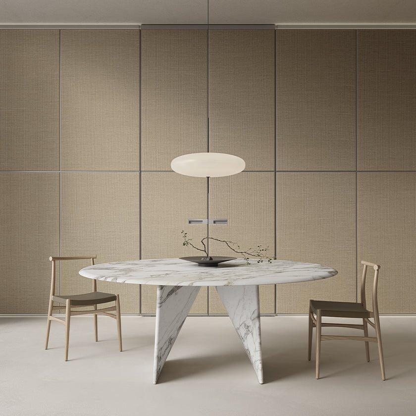 Lambda Dining Table with sculptural folded base and elegant contemporary finishes by Rimadesio | Casa Design Group