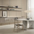 Lambda Dining Table with sculptural folded base and elegant contemporary finishes by Rimadesio | Casa Design Group