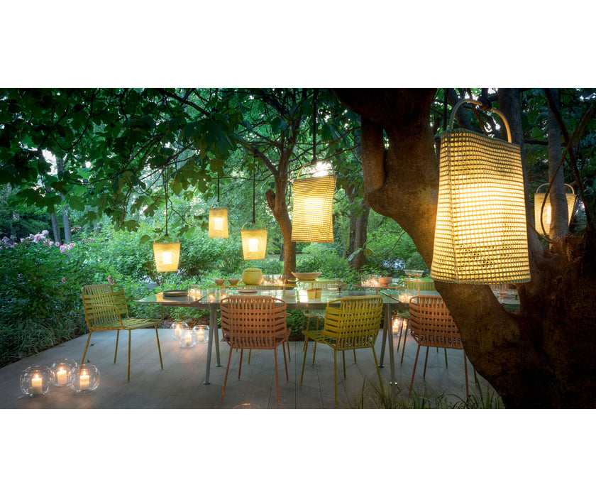 Luxury Lanterna Outdoor Floor Lamp by Paola Lenti in Matt Stainless Steel Casa Design Group