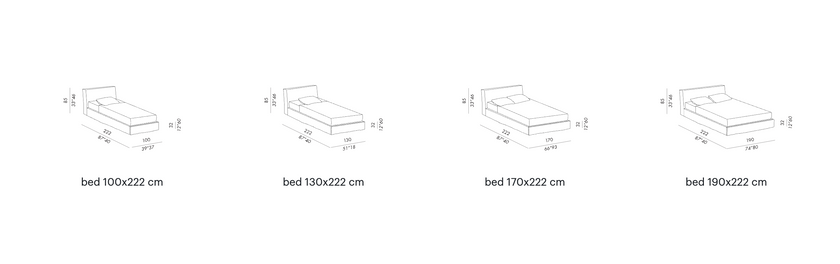 High End Law Bed by Meridiani Casa Design Group