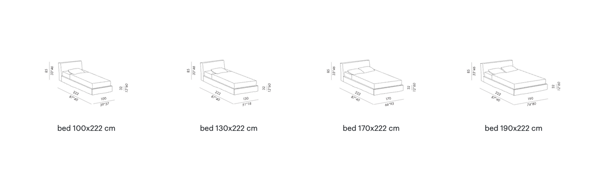 High End Law Bed by Meridiani Casa Design Group