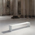 Le Banc Bench by MDF Italia designed by Xavier Lust in curved aluminum.