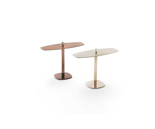 Leaf Elliptical Metal C Table by Studio Marelli for Giulio Marelli | Casa Design Group