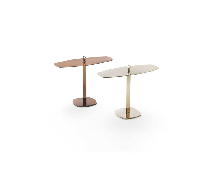 Leaf Elliptical Metal C Table by Studio Marelli for Giulio Marelli | Casa Design Group