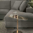 Leaf Elliptical Metal C Table by Studio Marelli for Giulio Marelli | Casa Design Group