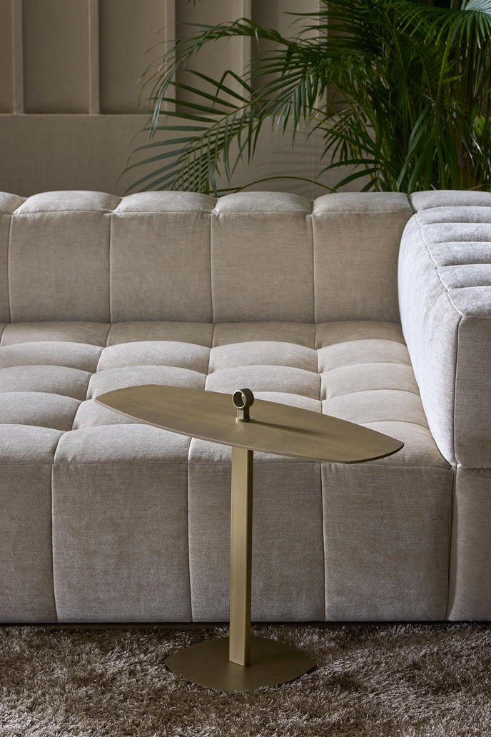Leaf Elliptical Metal C Table by Studio Marelli for Giulio Marelli | Casa Design Group