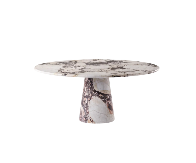 Leon Dining Table by Meridiani with sculptural cone base Casa Design Group