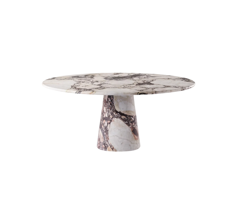 Leon Dining Table by Meridiani with sculptural cone base Casa Design Group