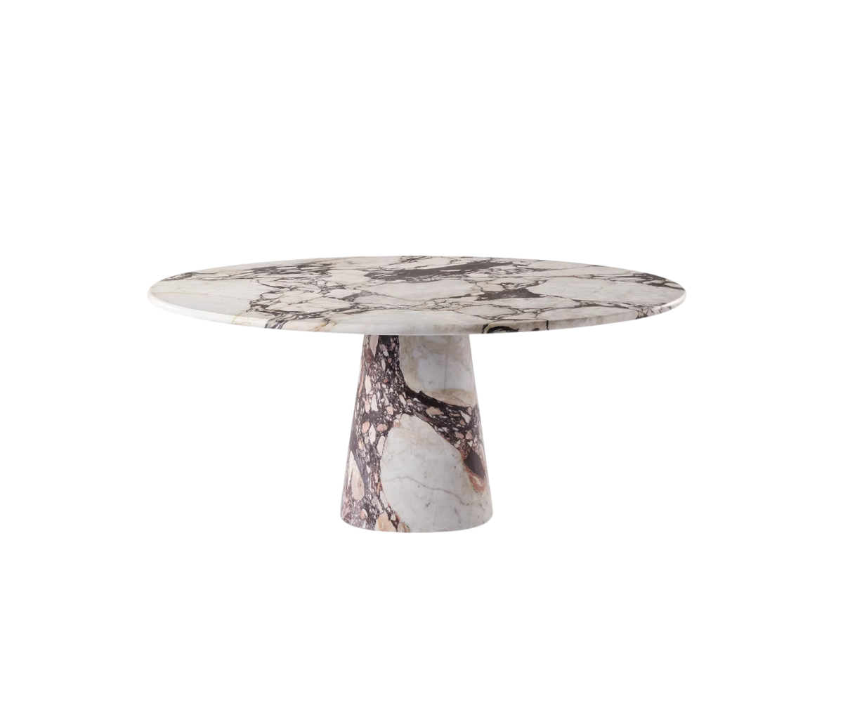 Leon Dining Table by Meridiani with sculptural cone base Casa Design Group