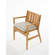Comfortable Levante 001 Teak Outdoor Dining Armchair by Roda | Casa Design Group