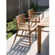 Comfortable Levante 001 Teak Outdoor Dining Armchair by Roda | Casa Design Group