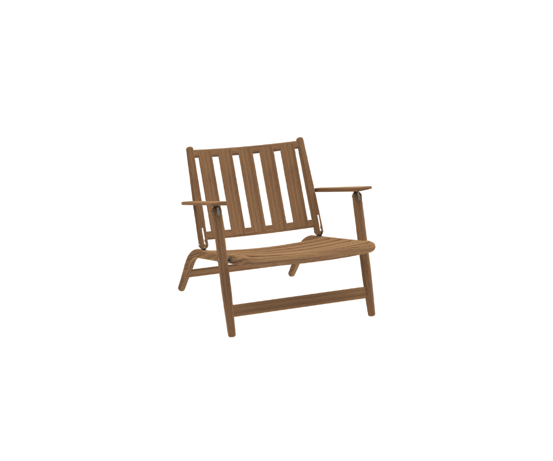 Comfortable Teak Levante 007 Outdoor Lounge Chair by Roda | Casa Design Group