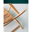 Luxury Levante 008 Outdoor Chaise Lounge by Roda Crafted from Premium Teak | Casa Design Group