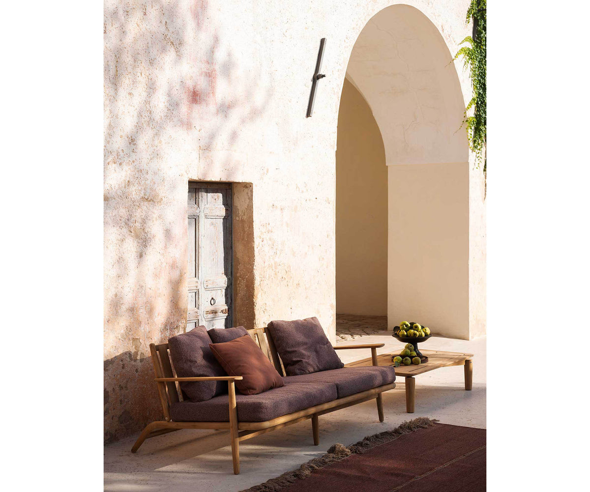 Luxury Rectangular Teak Levante 013 Outdoor Coffee Table by Roda | Casa Design Group