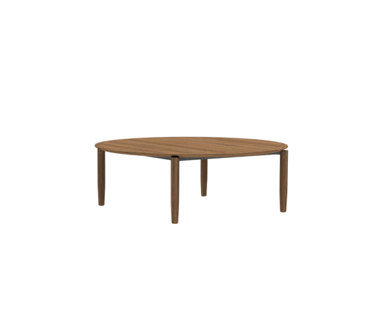 Luxury Teak Levante 018 Round Outdoor Dining Table by Roda | Casa Design Group