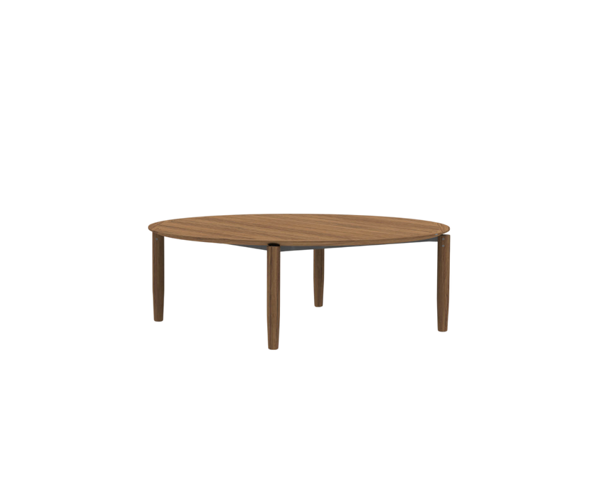 Luxury Teak Levante 018 Round Outdoor Dining Table by Roda | Casa Design Group