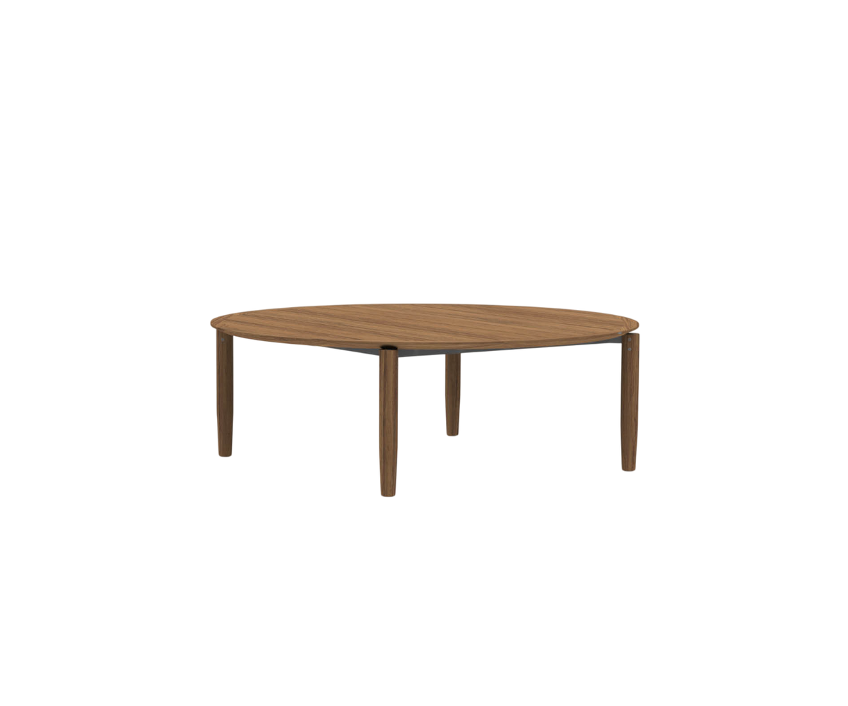 Luxury Teak Levante 018 Round Outdoor Dining Table by Roda | Casa Design Group