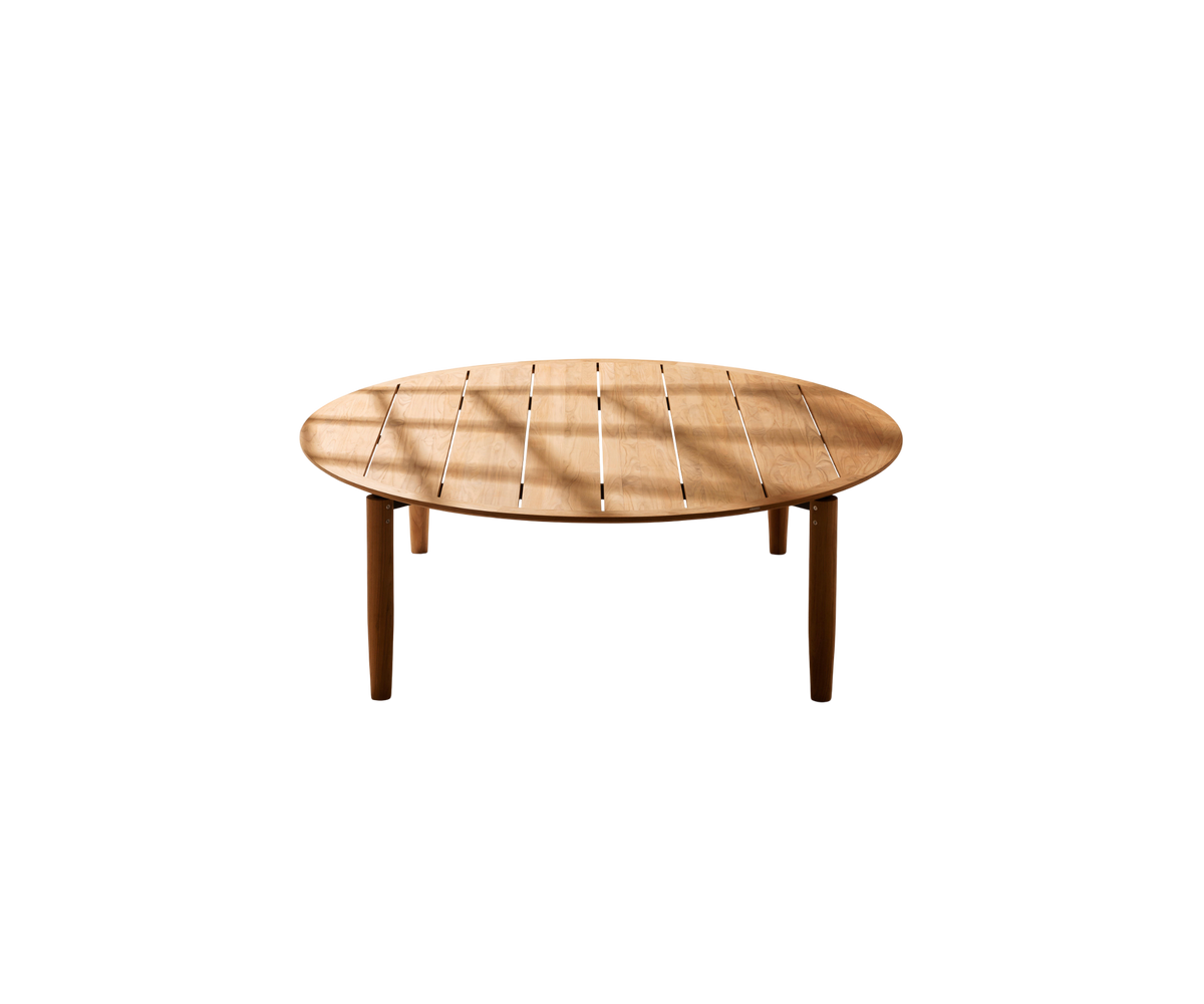 Luxury Teak Levante 018 Round Outdoor Dining Table by Roda | Casa Design Group