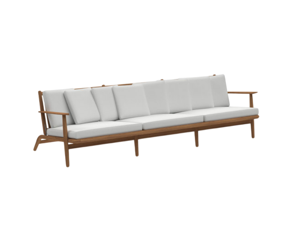 Teak Frame Levante 103 Outdoor Sofa by Roda | Casa Design Group