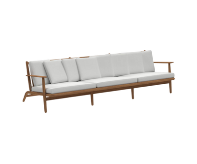 Teak Frame Levante 103 Outdoor Sofa by Roda | Casa Design Group