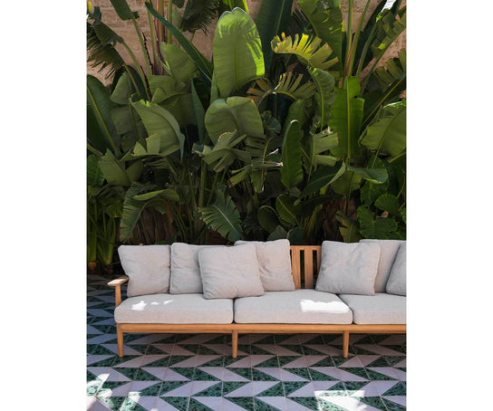 Teak Frame Levante 103 Outdoor Sofa by Roda | Casa Design Group