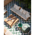 Teak Frame Levante 103 Outdoor Sofa by Roda | Casa Design Group