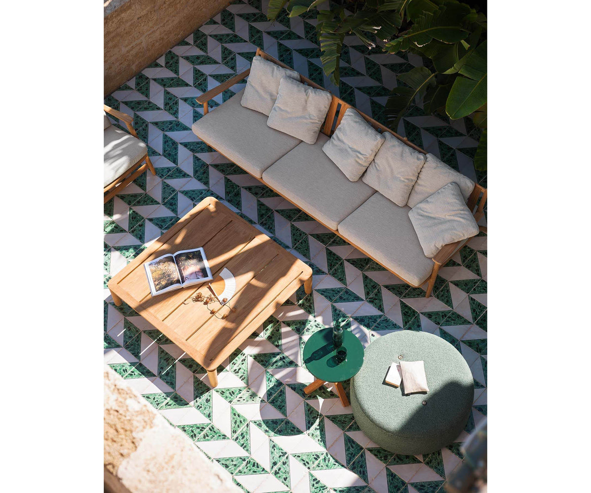 Teak Frame Levante 103 Outdoor Sofa by Roda | Casa Design Group