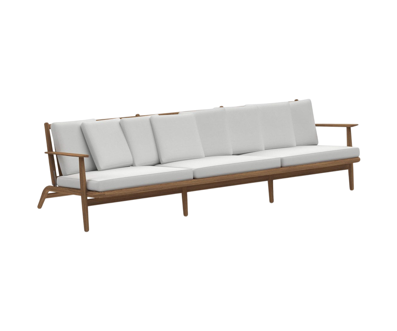 Teak Frame Levante 103 Outdoor Sofa by Roda | Casa Design Group