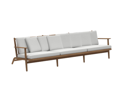 Teak Frame Levante 103 Outdoor Sofa by Roda | Casa Design Group