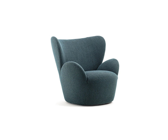Libelle Armchair by Frigerio featuring a sculptural silhouette inspired by dragonfly wings, upholstered seating, and contemporary Italian design.