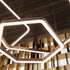 High End Light Ring Horizontal Polygonal Suspension by Henge Casa Design Group
