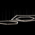 High End Light Ring Horizontal Polygonal Suspension by Henge Casa Design Group