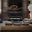 High End Light Ring Horizontal Suspension by Henge Casa Design Group