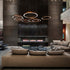 High End Light Ring Horizontal Suspension by Henge Casa Design Group
