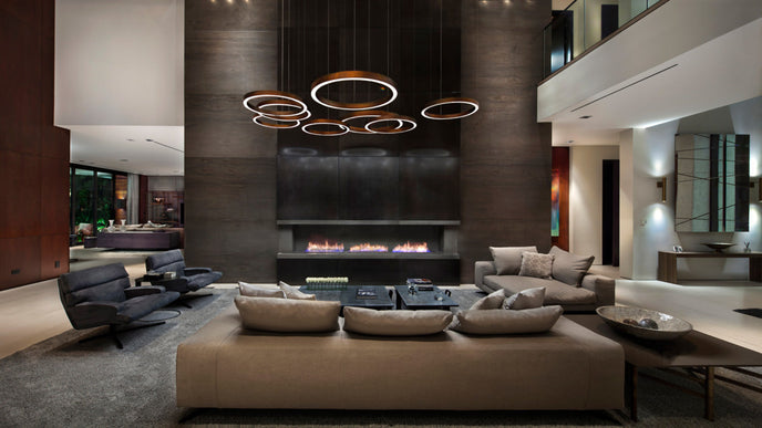 High End Light Ring Horizontal Suspension by Henge Casa Design Group