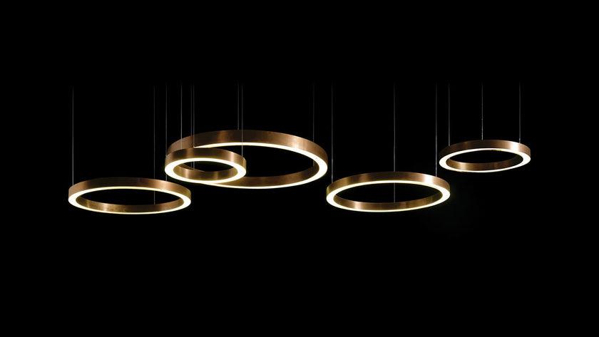High End Light Ring Horizontal Suspension by Henge Casa Design Group