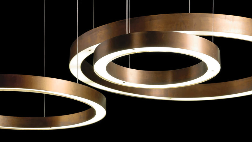 High End Light Ring Horizontal Suspension by Henge Casa Design Group