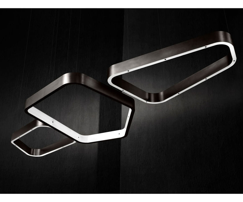 High End Light Ring Polygonal Evo by Henge Casa Design Group