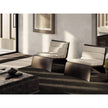 Linda Lounge Chair by Frigerio in curved wood with upholstered seat