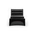 Linda Lounge Chair by Frigerio in curved wood with upholstered seat