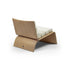 Linda Lounge Chair by Frigerio in curved wood with upholstered seat