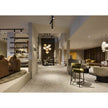 Linteloo Gentle Bar Chair by Sebastian Herkner with a cast aluminum frame and upholstered seat | Casa Design Group