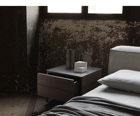 Halfsquare Nightstand by Living Divani with Geometric Design | Casa Design Group