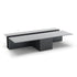 Grek Coffee Table by Living Divani featuring a sculptural design with an integrated magazine holder.