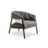 Frigerio Liza armchair with solid ashwood frame and upholstered leather or fabric seat, available at Casa Design Group.